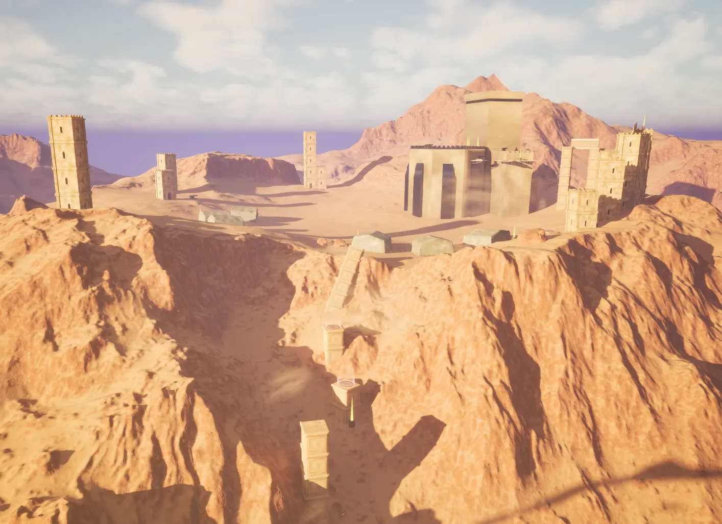 Screenshot of playable area