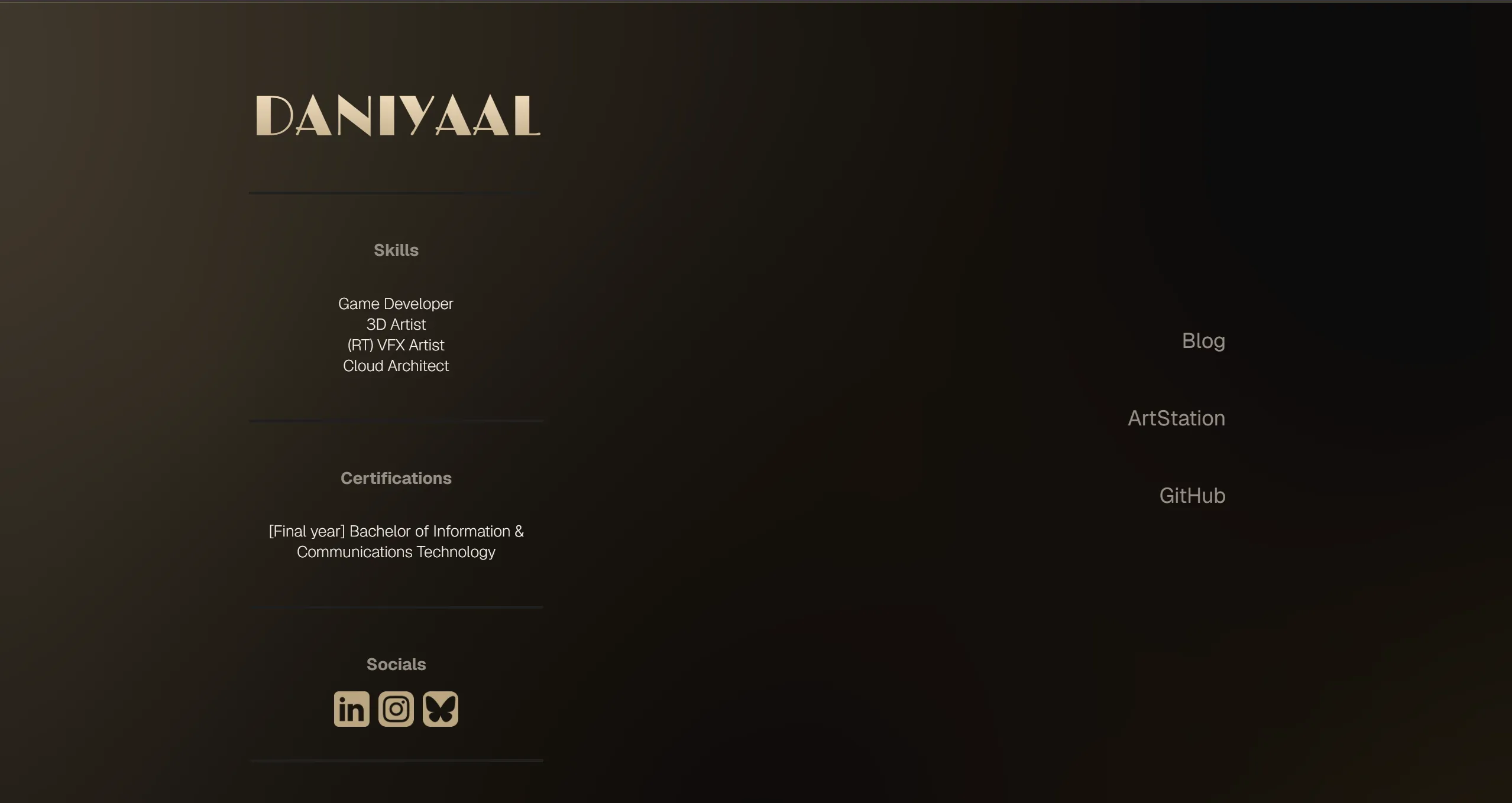 Screenshot of the second design